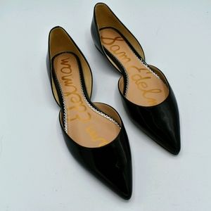 Sam Edelman Rodney black patent leather flat shoe